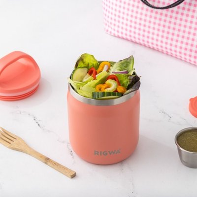 Pod  Food Jar (Set of 2) - Coral