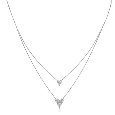 Double Layered Heart Necklace