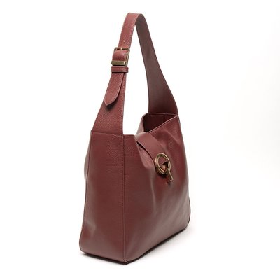 Madison Leather Handbag - Wine