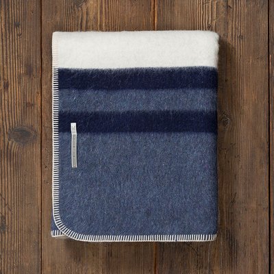 Field Blanket - Ivory/Denim Blue/Navy