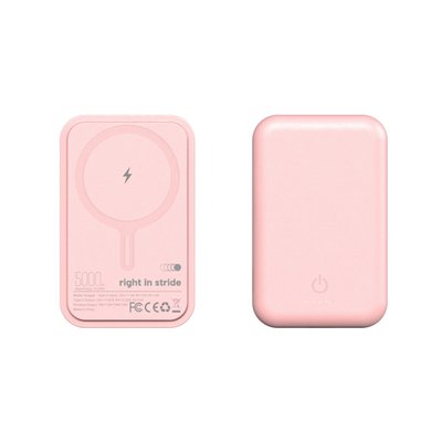 Leather Power Bank - Pink