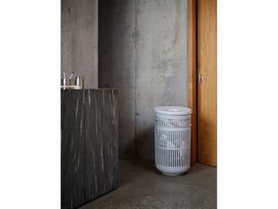 UME Large Laundry Basket with Lid - Taupe