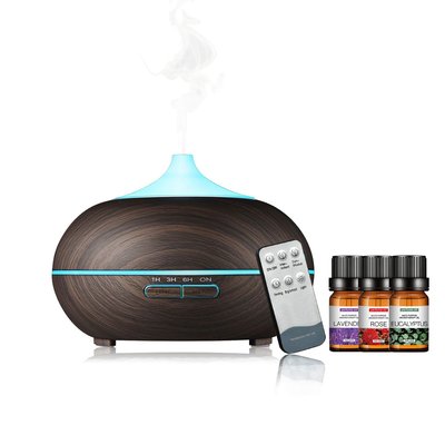 Humidifier/Diffuser + 3 Essential Oils - Dark Oak