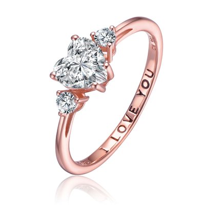 Eternal Embrace Sterling Silver Stone Ring - 3 Color Options