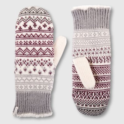 Women's Fair Isle Mitten - Blackberry