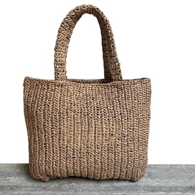 Crochet Tote - Plain - Natural