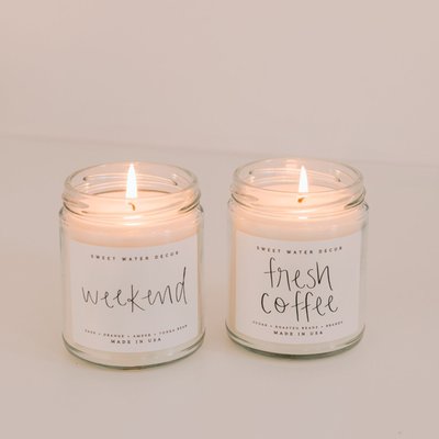 9 oz Candle (Set of 2) - Fresh Coffee and Weekend