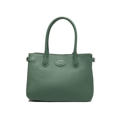 Leather Handbag - Teal