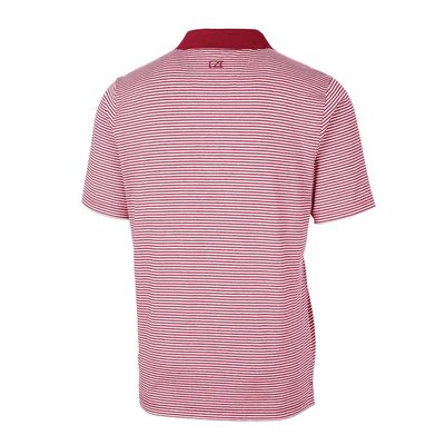 Forge Tonal Stripe Stretch Polo - Cardinal Red