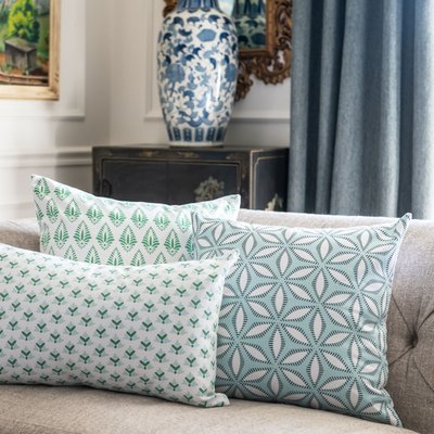 Square Pillow Cover - Coral Star
