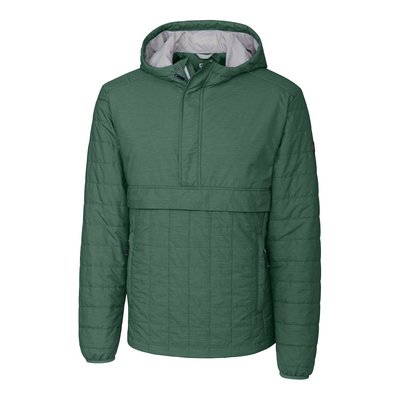 Rainier Primaloft Eco Insulated Popover Jacket - Hunter Green Melange