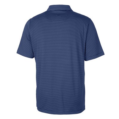 Forge Pencil Stripe Stretch Polo - Tour Blue