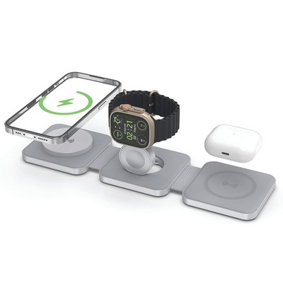Tri Fold Charging Station - Grey