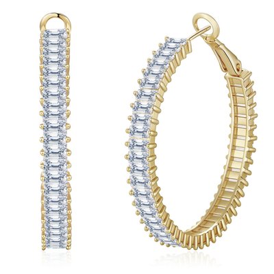 Lustre Bloom Hoop Earrings - 14K Gold