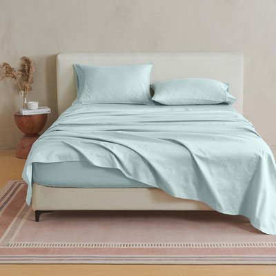 100% Cotton Sateen Sheet Set - Sky