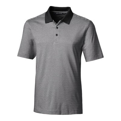 Forge Tonal Stripe Stretch Polo - Black