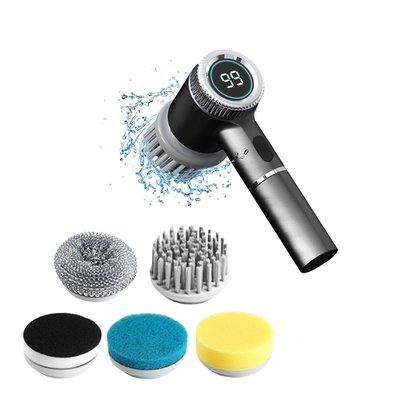 Spin And Scrub Cleaning Brush