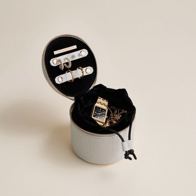 Globetrotter Round Jewelry Case - Rose Pink