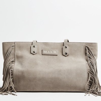 Cher Suede Bag - Stone
