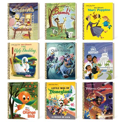 Little Golden Hardcover Book Set of 9 - Classic Disney Characters