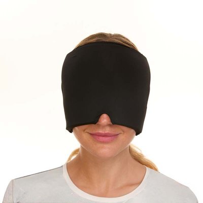 Cold/warm Soothing Head Wrap - Black