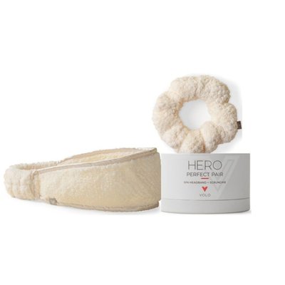 Scrunchie & Headband - Salt White