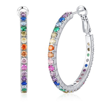 Opulent Glow Hoop Earrings - 5 Color Options - Multi-Colored