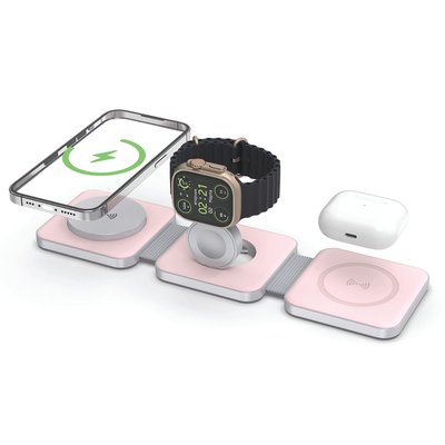 Tri Fold Charging Station - Blush Pink