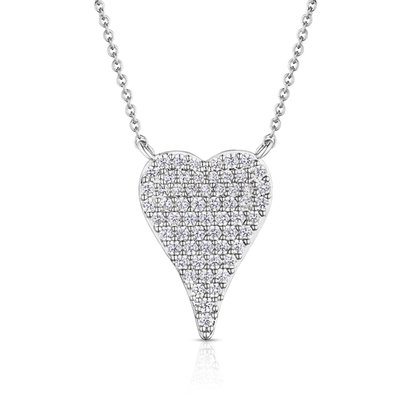 Pave Heart Necklace