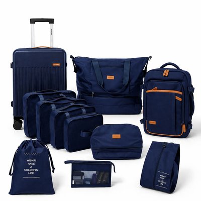 Luggage & Travel Set (4-Piece) - Navy