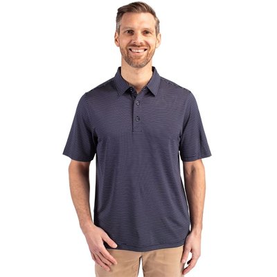 Forge Pencil Stripe Stretch Polo - Liberty Navy