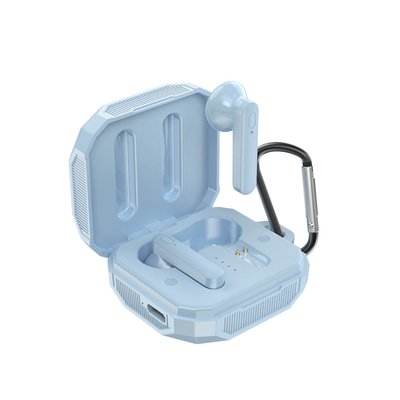Solar Wireless Earbuds - Blue
