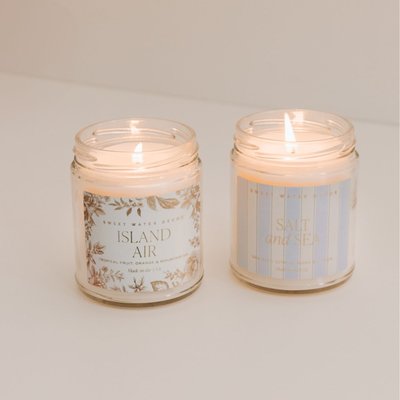 9 oz Candle (Set of 2) - Island Air and Salt & Sea