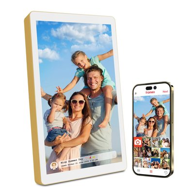 Wireless Digital Picture & Video Frame Tablet - Gold