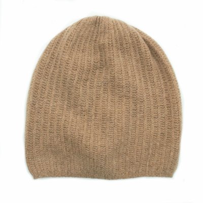 Slouchy Cashmere Hat - Heather Copper