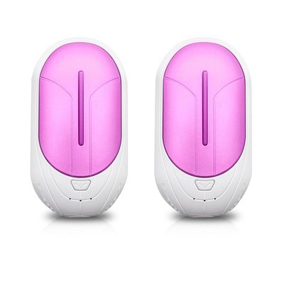 Electric Hand Warmers - 2 Pack - Pink & White