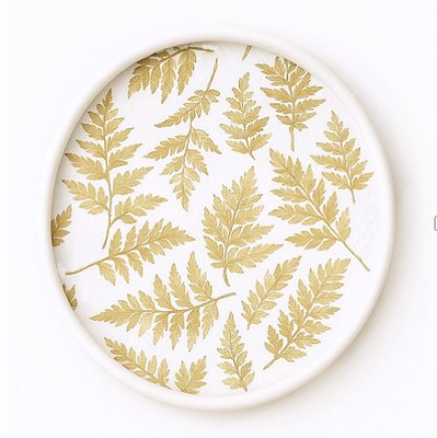 Round Serving Tray - Fern