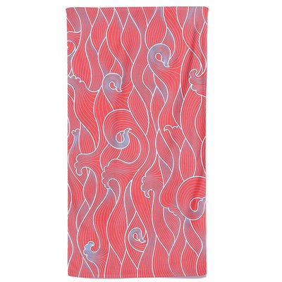 Upf 50 Towel - Peach Wave