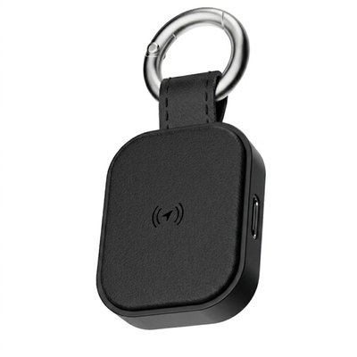 Leather Tag Tracker - Black