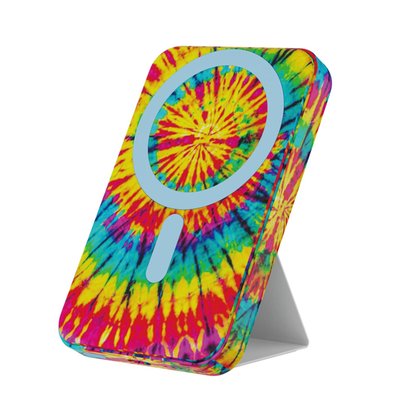 Magnetic Wireless Power Bank - 11 Color Options - Tie Dye