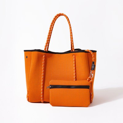 Tote with Pouch - Burnt Orange