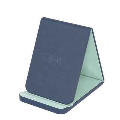 Folding Wireless Charging Stand - Navy/Mint