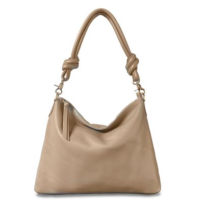 Leather Bag - Taupe