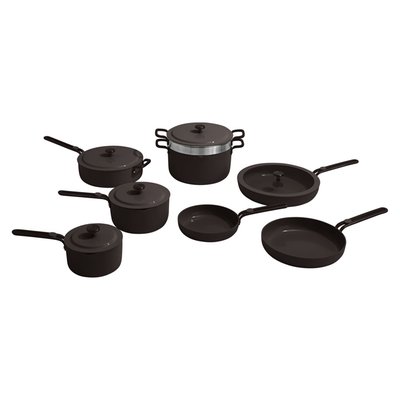Essentials Complete Cookware (17-Piece Set) - Char