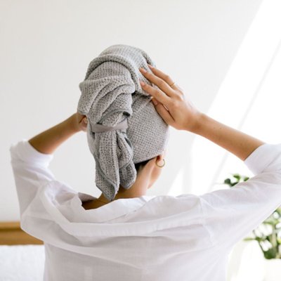 Hero Hair Towel & Frizz Out Hair Brush Duo - Luna Gray