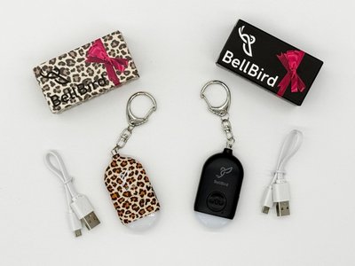 Rechargeable Personal Safety Alarm (Set Of 2) - Cheetah/Black