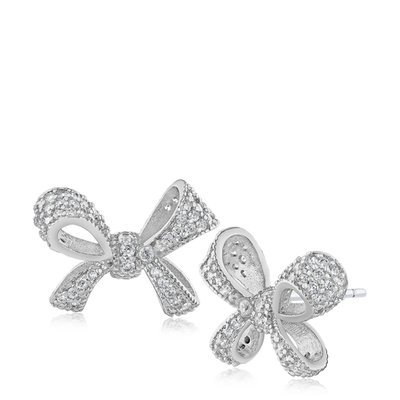Bow Cz Earrings - 2 Color Options
