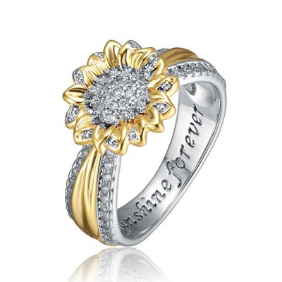 Golden Bloom Sunflower Ring
