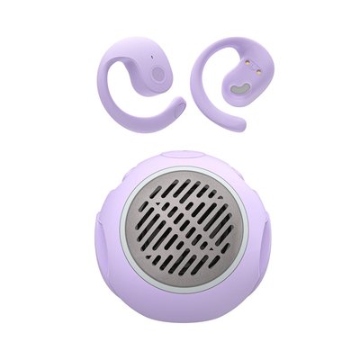 Over Ear Dual-mode Earbuds With Speaker - Lilac