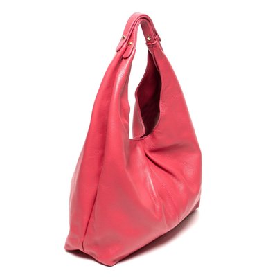 NADIA Leather Handbag - Fuschia